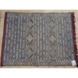 tappeto Kilim fondo azzurro