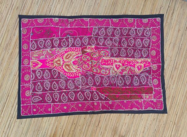 arazzo indiano rosa e fuxia grande