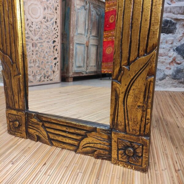 SPECCHIO CORNICE LEGNO ORO - immagine 3