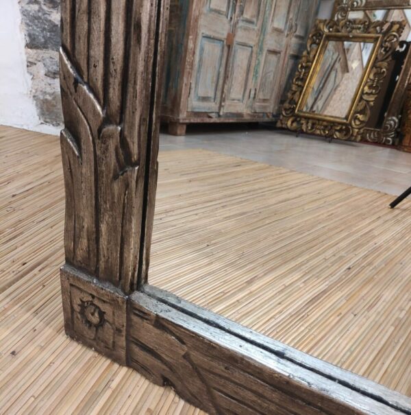 SPECCHIO VERTICALE CORNICE ARGENTO - immagine 2