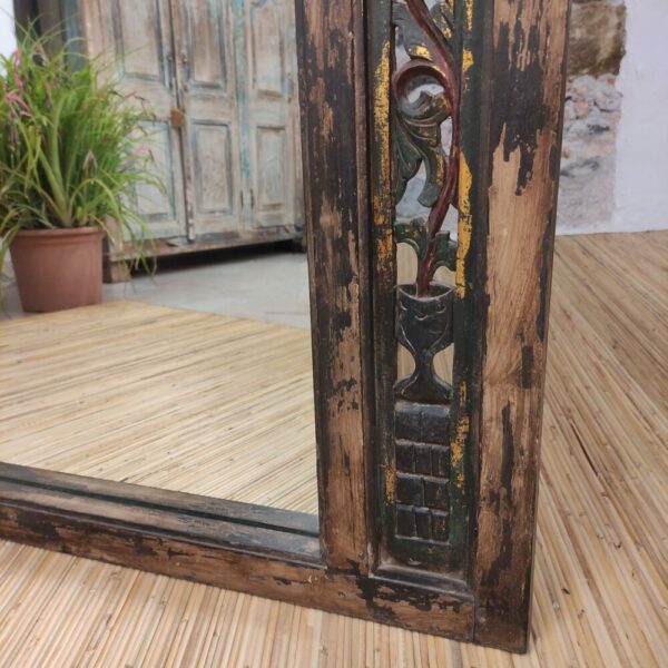 intaglio del bordo di specchio legno a finestra