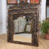 specchio finestra intagliato legno