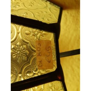 APPLIQUE FERRO BATTUTO E VETRO