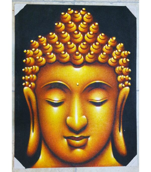 VISO DI BUDDHA DIPINTO A MANO