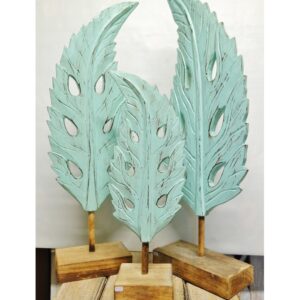 FOGLIA TROPICALE IN LEGNO