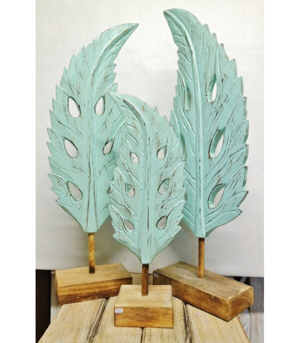 FOGLIA TROPICALE IN LEGNO