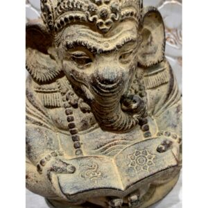 GANESH IN PIETRA CON LIBRO