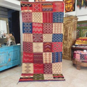 tappeto kilim passatoia berbera colorata quadri