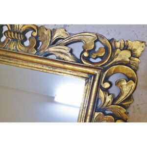 SPECCHIO IN LEGNO COLOR ORO