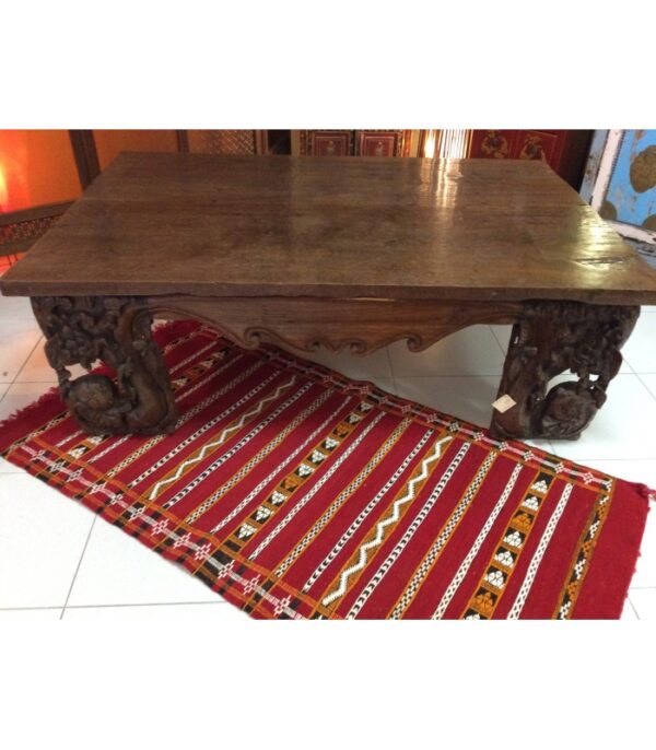 VECCHIO TAVOLO INDONESIANO IN TEAK