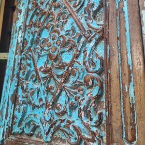 pannello decorativo da finestra indiana azzurra