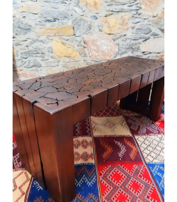 PANCA/TAVOLINO IN TEAK ETNICA