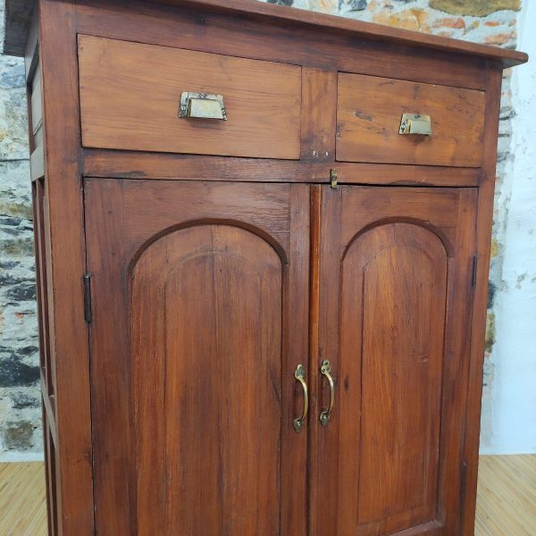 Credenza indiana coloniale 2 cassetti e due sportelli in legno massello