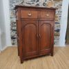 Credenza indiana coloniale 2 cassetti e due sportelli in legno massello