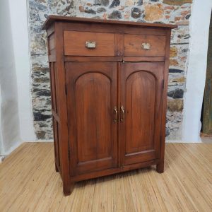 Credenza indiana coloniale 2 cassetti e due sportelli in legno massello