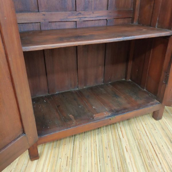 Credenza indiana coloniale 2 cassetti e due sportelli in legno massello