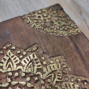 PORTA GIOIE LEGNO E ORO