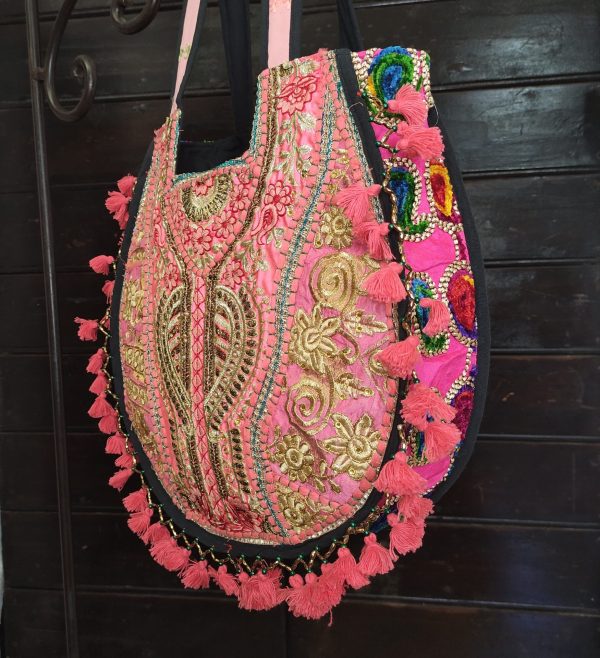 BORSA INDIANA TONDA A SOFFIETTO - immagine 14