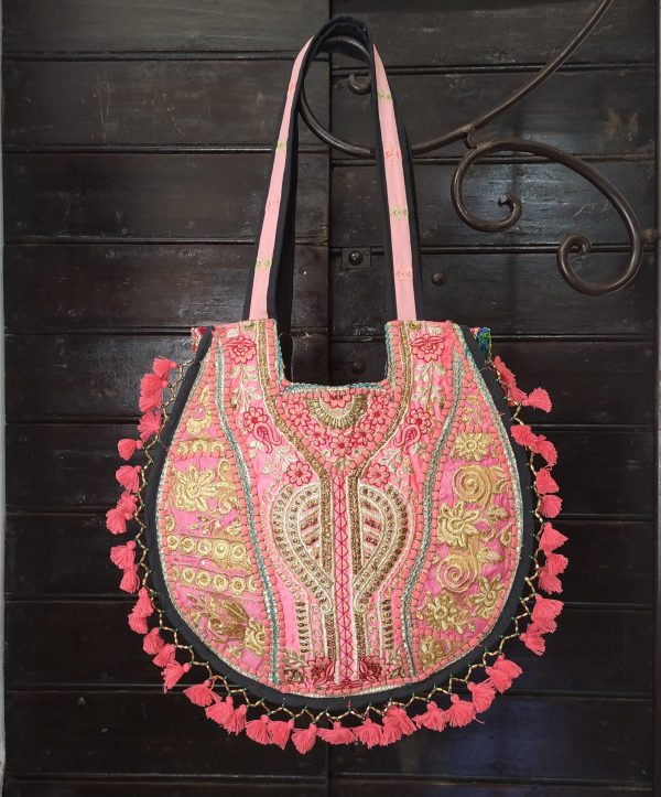 BORSA INDIANA TONDA A SOFFIETTO - immagine 12