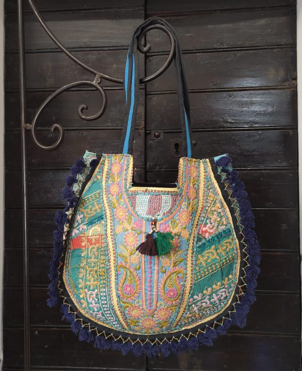 BORSA INDIANA TONDA A SOFFIETTO - immagine 17