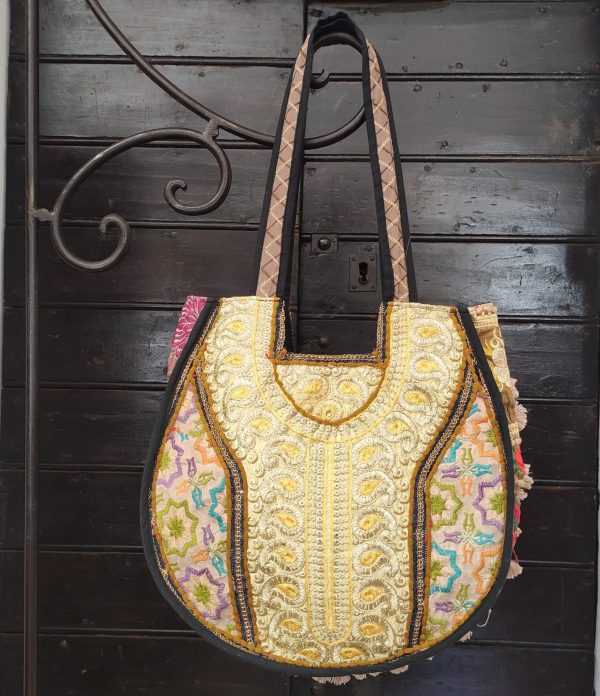 BORSA INDIANA TONDA A SOFFIETTO - immagine 3