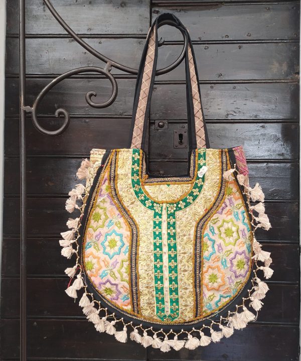 BORSA INDIANA TONDA A SOFFIETTO - immagine 2