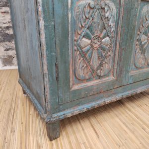 CREDENZA INDIANA VINTAGE ANTE SCOLPITE