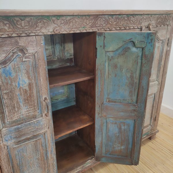 mobile indiano shabby finestra antica
