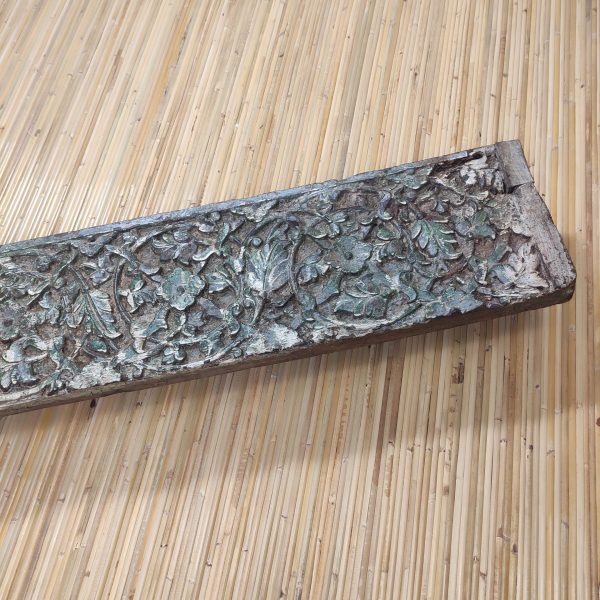 pannello decorativo indiano antico intagliato a mano