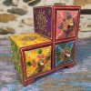 cassettierina portagioie colorata