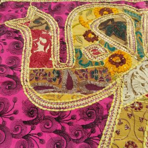 arazzo elegante indiano patchwork dettaglio