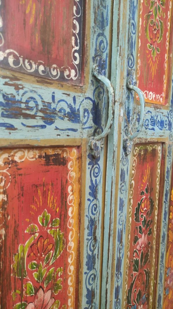 ARMADIO INDIANO DECORATO - immagine 5