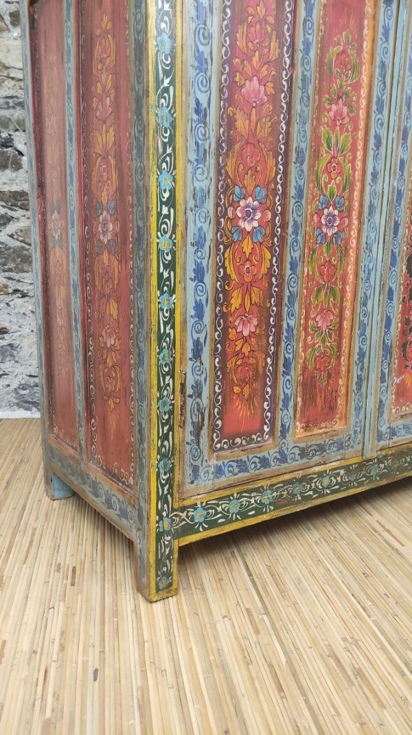 ARMADIO INDIANO DECORATO - immagine 3