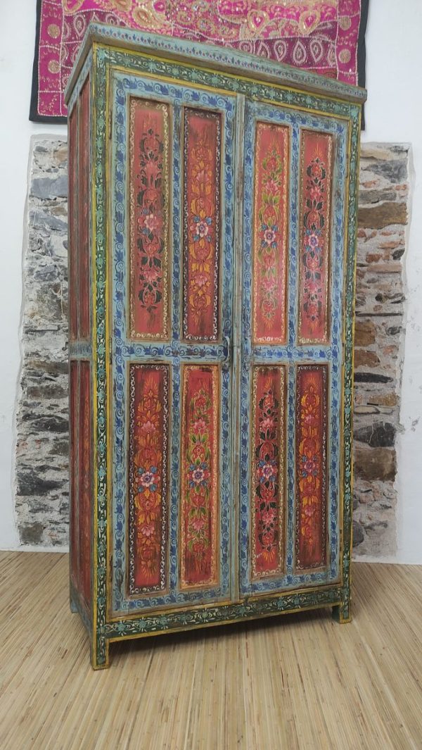 ARMADIO INDIANO DECORATO - immagine 2