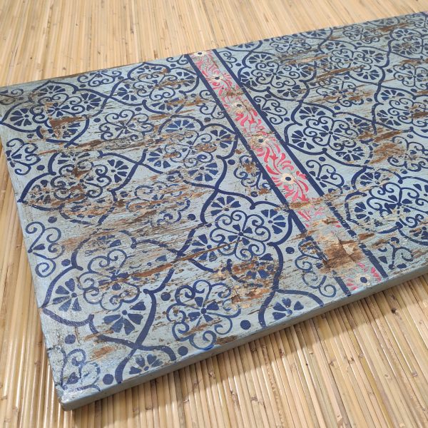 pannello decorativo indiano azzurro fiori