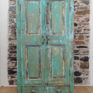ARMADIO INDIANO VINTAGE VERDE ACQUA