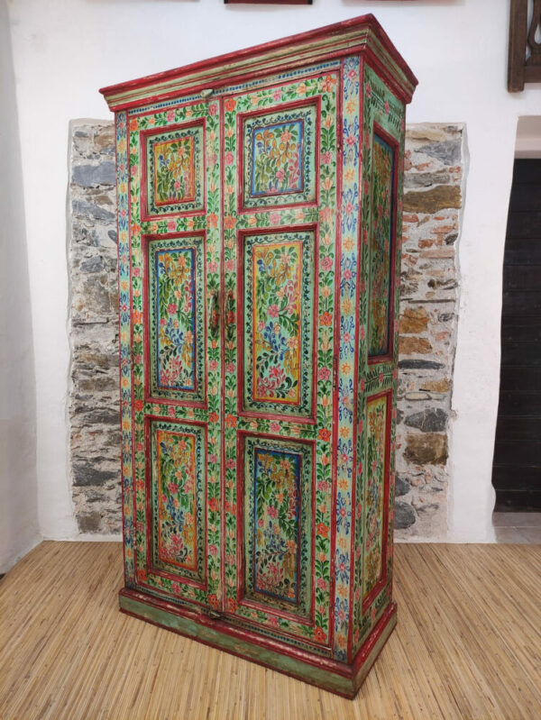 ARMADIO DECORATO A FIORI - immagine 4