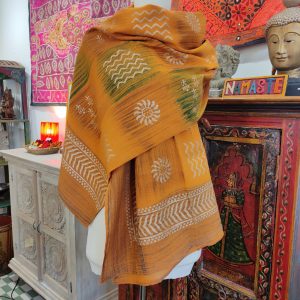 SCIARPA BLOCK PRINT COTONE