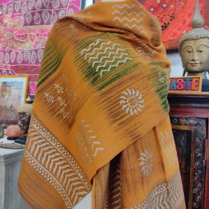 SCIARPA BLOCK PRINT COTONE