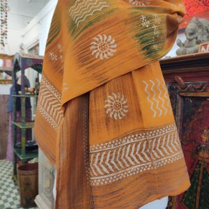 SCIARPA BLOCK PRINT COTONE