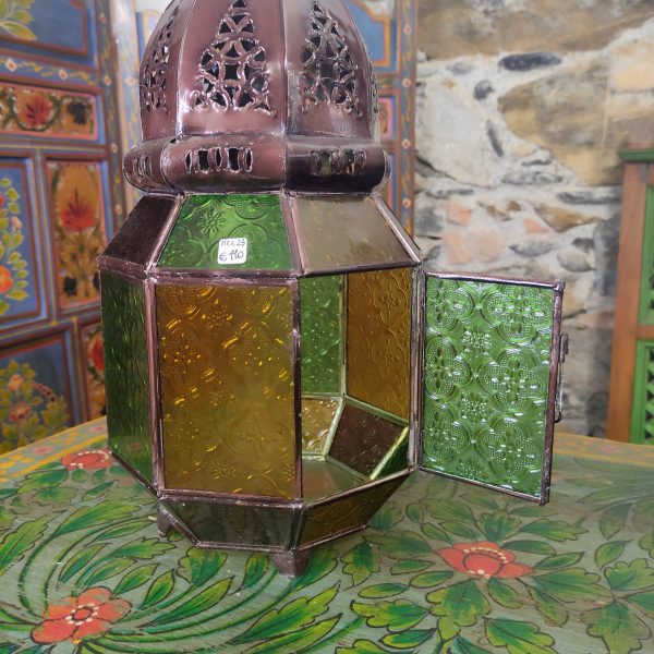 lampada lanterna marocchina vetri colorati