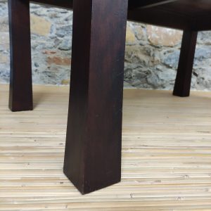 tavolino stile giapponese in teak e bamboo gamba