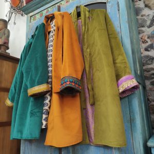 giacca in velluto e sari diversi colori taglia unica