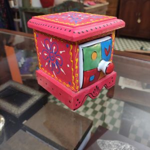 PICCOLA CASSSETTIERA DIPINTA A MANO PORTA SPEZIE E PORTAGIOIE