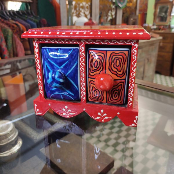 PICCOLE CASSETTIERE IN LEGNO E CERAMICA - immagine 9