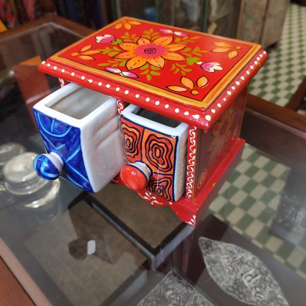 PICCOLE CASSETTIERE IN LEGNO E CERAMICA - immagine 7