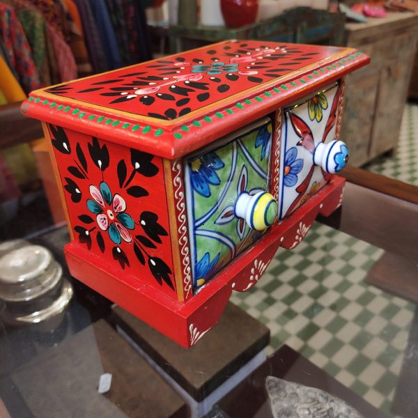 PICCOLE CASSETTIERE IN LEGNO E CERAMICA - immagine 3