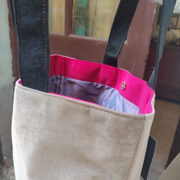 BORSA SHOPPING IN VELLUTO - immagine 3