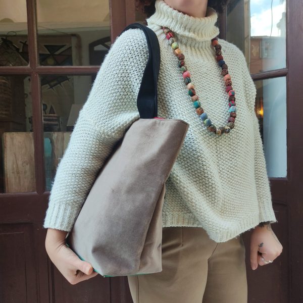 BORSA SHOPPING IN VELLUTO - immagine 5