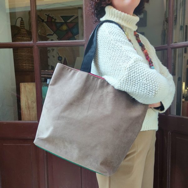 BORSA SHOPPING IN VELLUTO